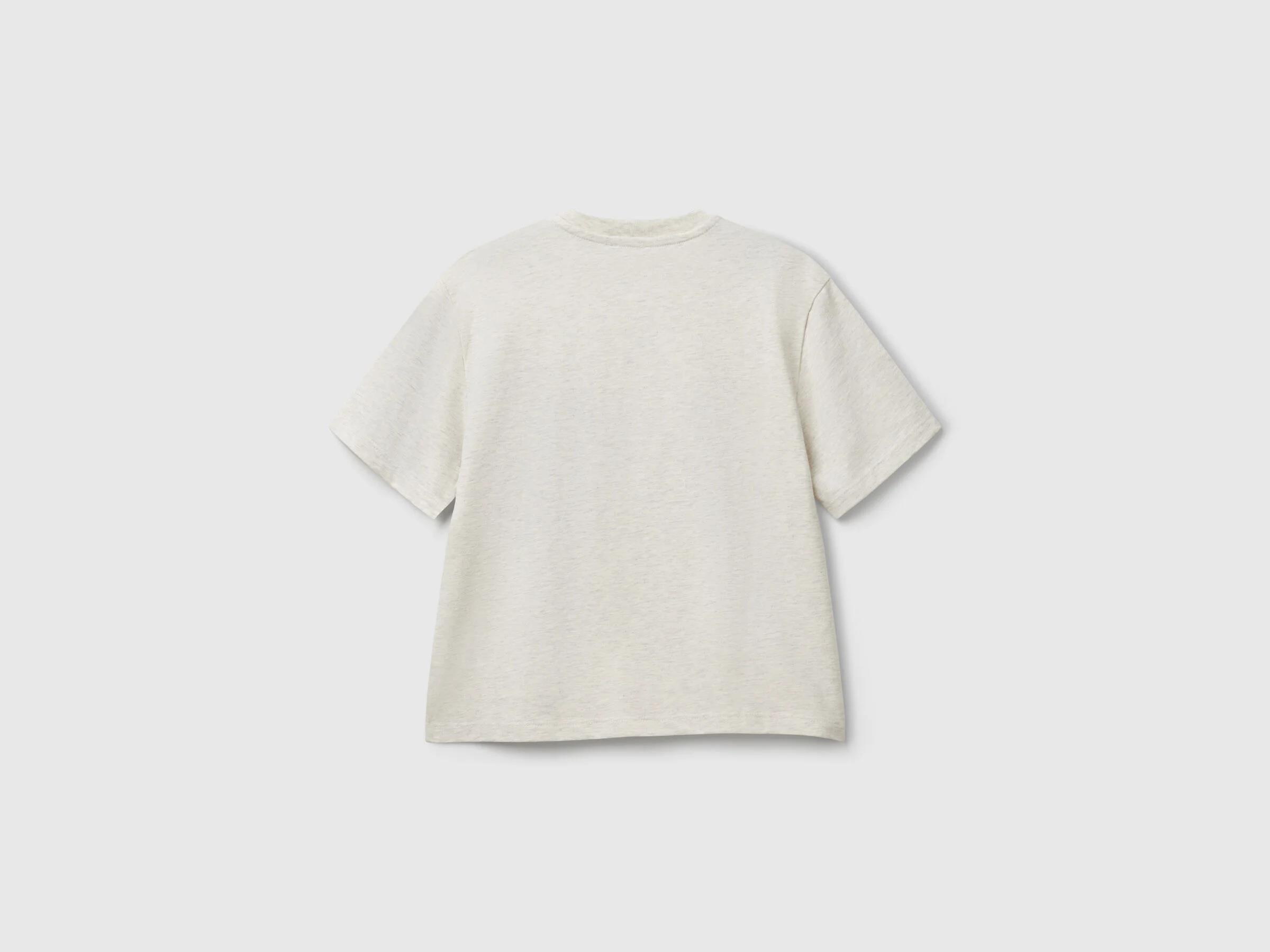  Benetton Erkek Çocuk Slogan Baskılı T-Shirt 