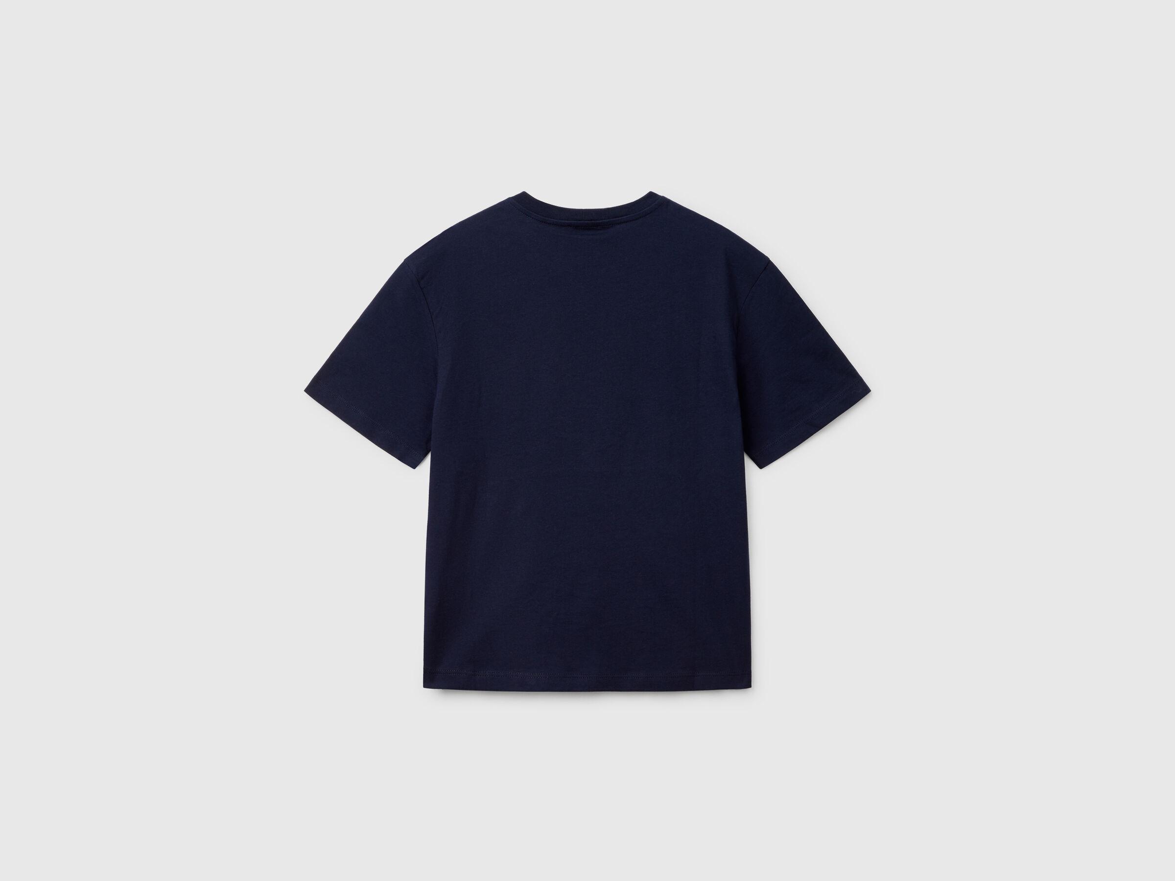  Benetton Erkek Çocuk Slogan Baskılı T-Shirt 