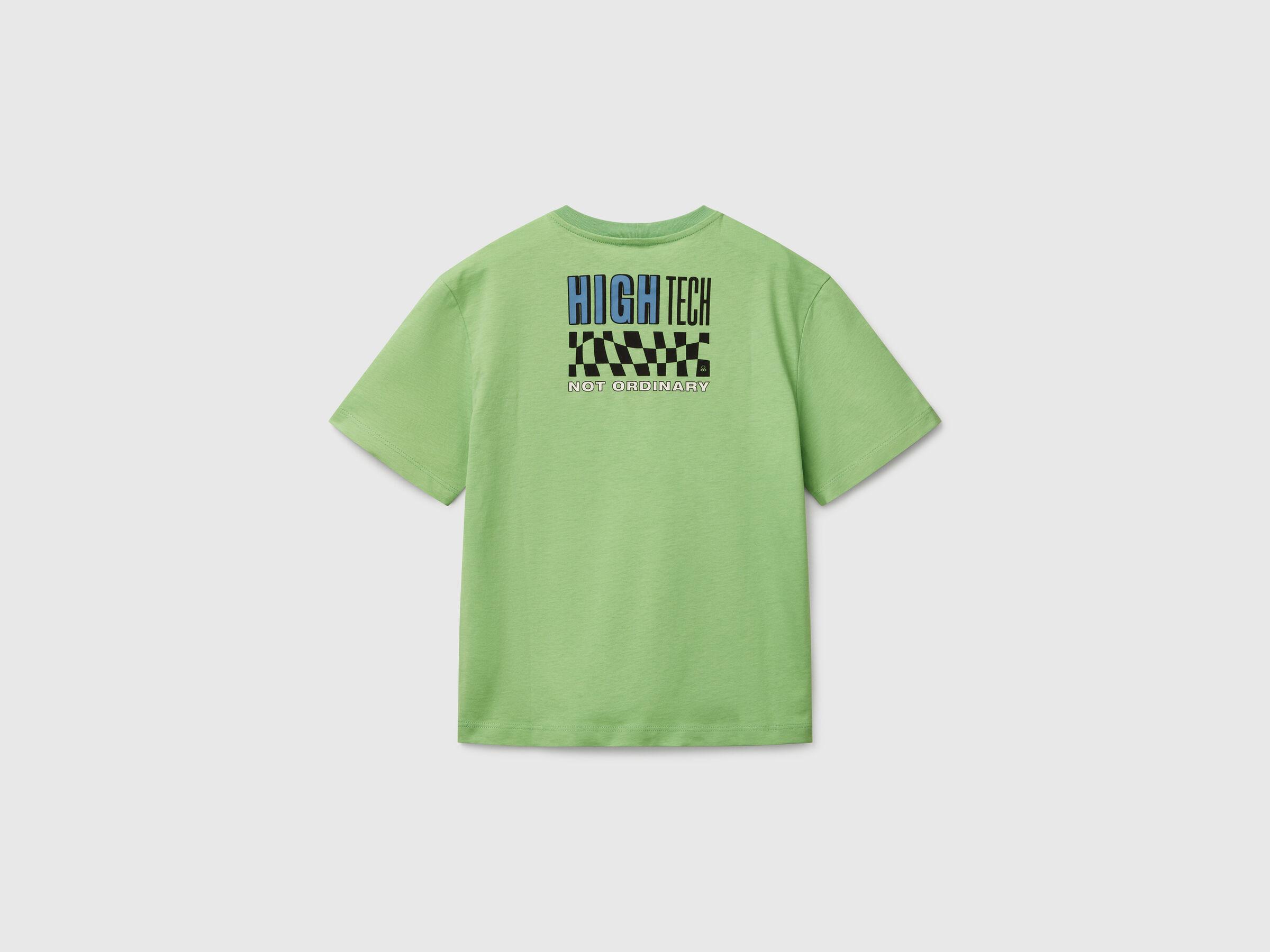  Benetton Erkek Çocuk Slogan Baskılı T-Shirt 