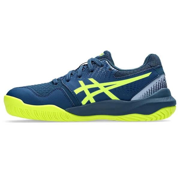 Asics Büyük Unisex Çocuk Lacivert Yeşil Tenis Ayakkabısı 1044A067-404