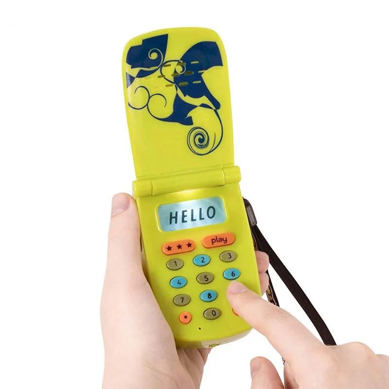 B.Toys Hellophone Ses Kayıtlı, Müzikli Telefon - Yeşil