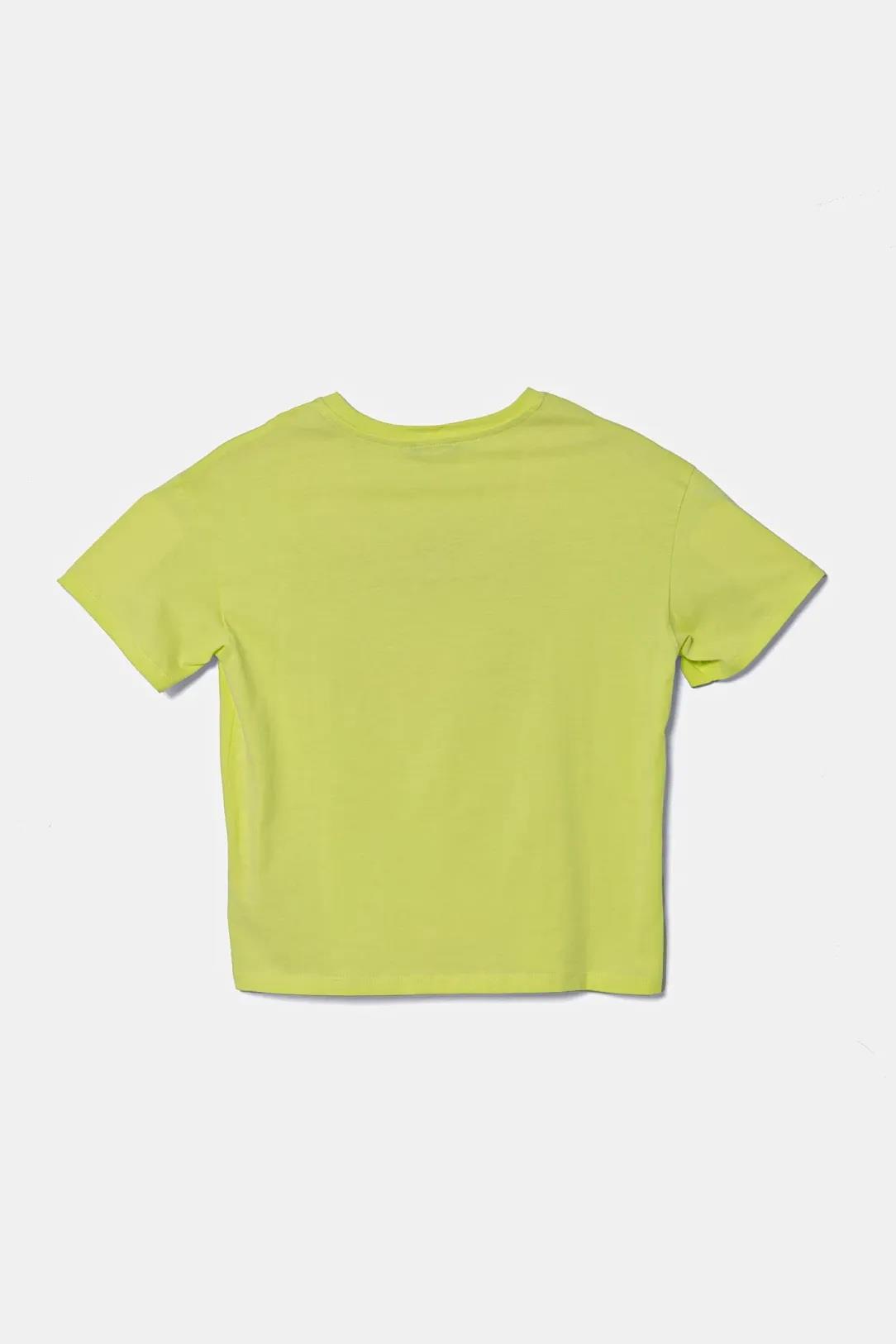 Benetton Kız Çocuk Önü Payet İşlemeli Baskılı T-Shirt 