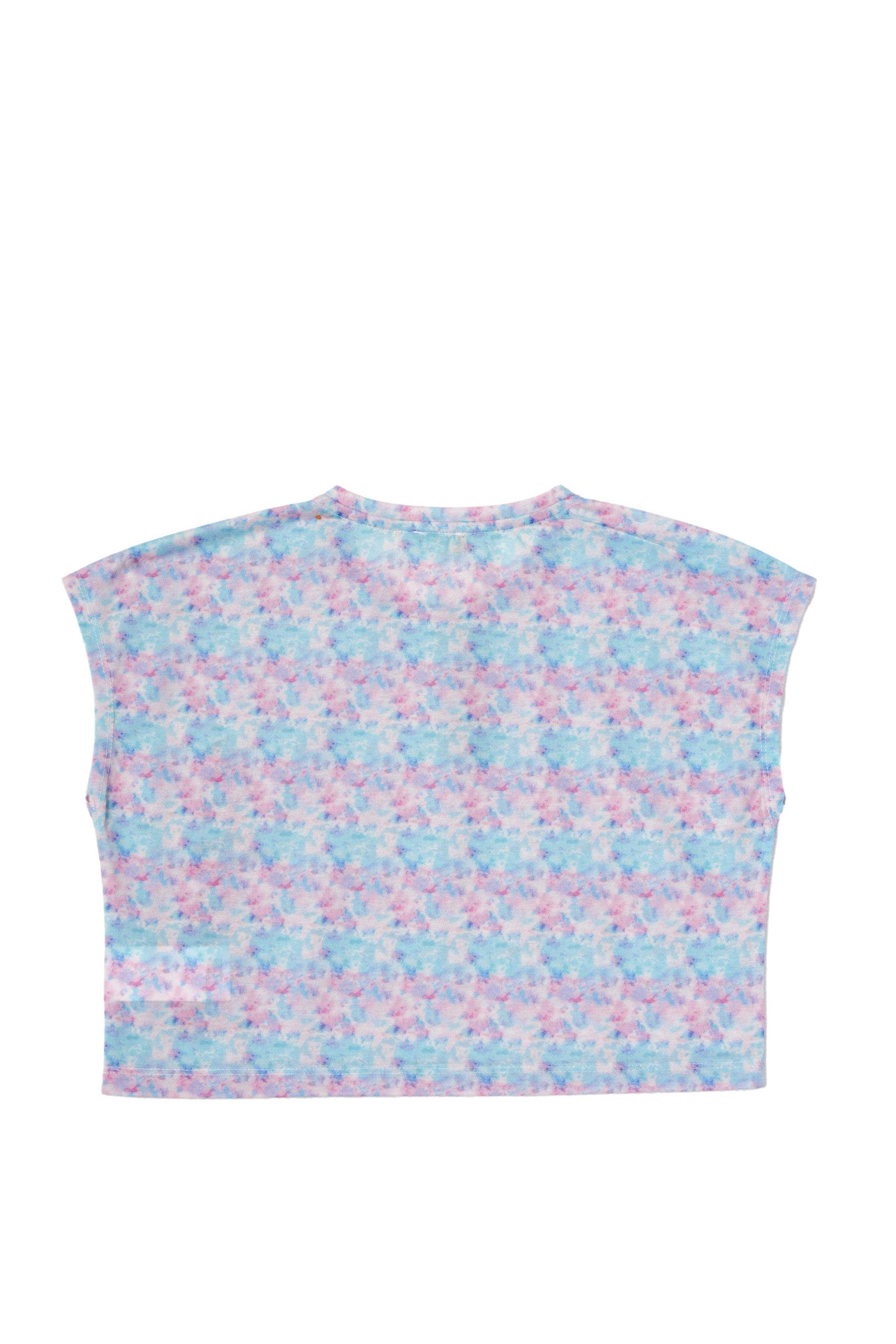 Benetton Kız Çocuk Turkuaz T-shirt BNT-G21257