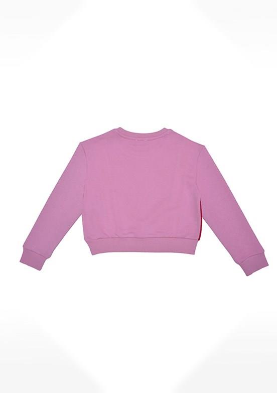 Benetton Pembe Kız Çocuk Basic Sweatshirt BNT-G21534