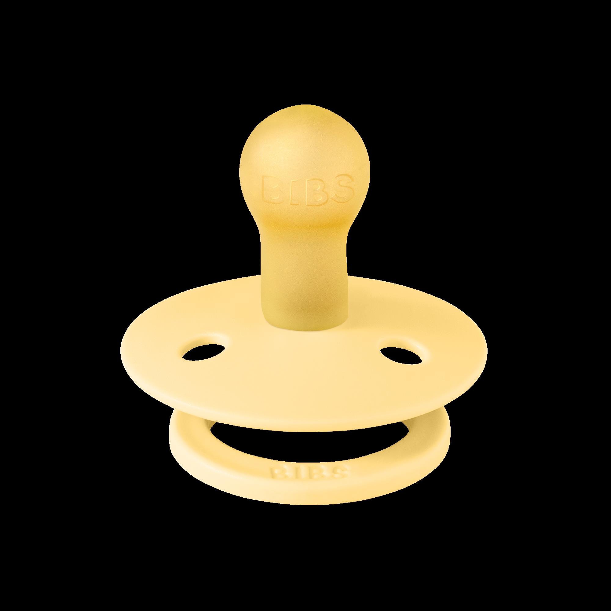 Bibs Kauçuk Emzik / Pale Butter 6+Ay