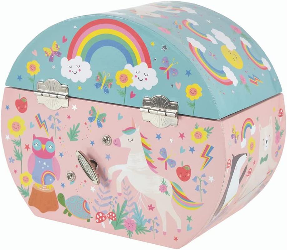 Floss & Rock Müzikli Oval Mücevher Kutusu / Rainbow Fairy  *YENİ*