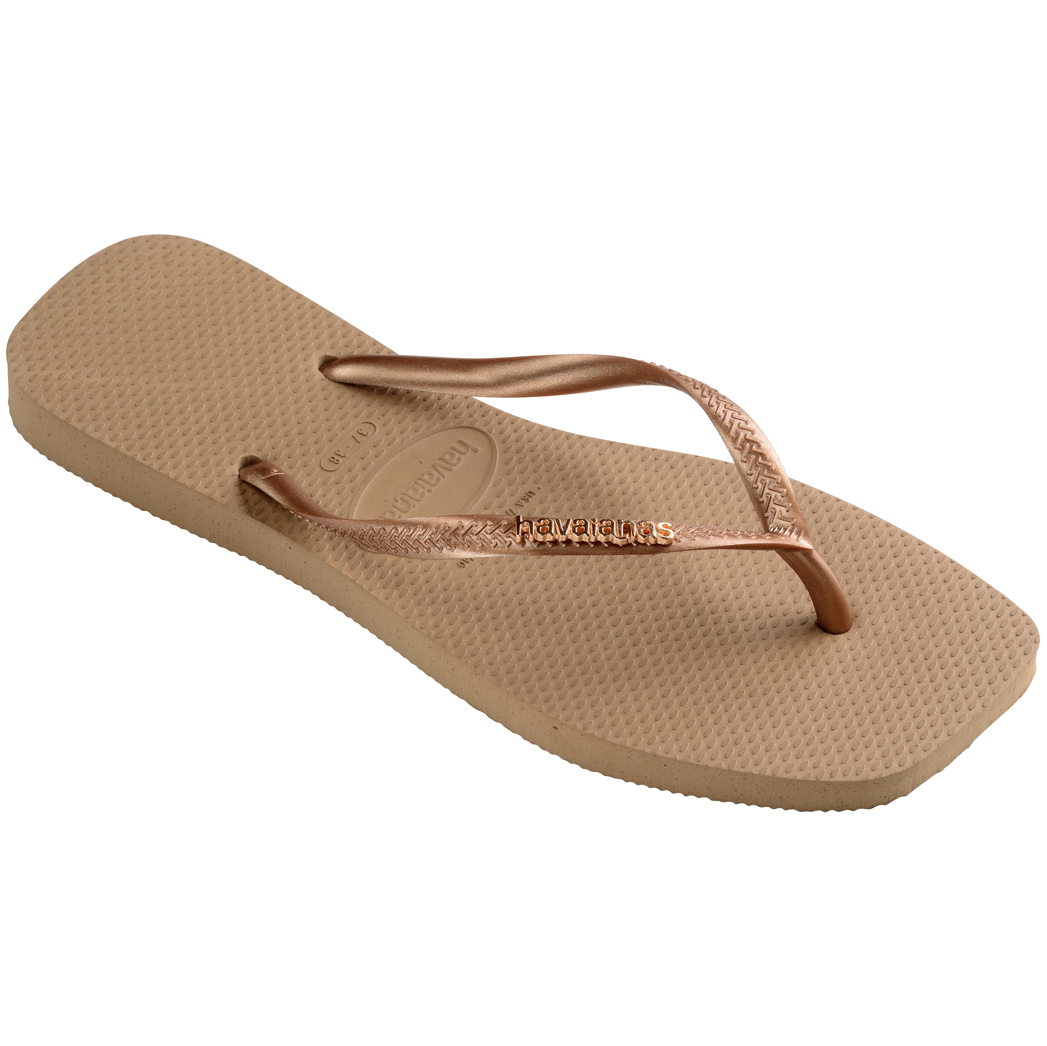 Havaianas Square Logo Metallic Plaj Terliği 4148257
