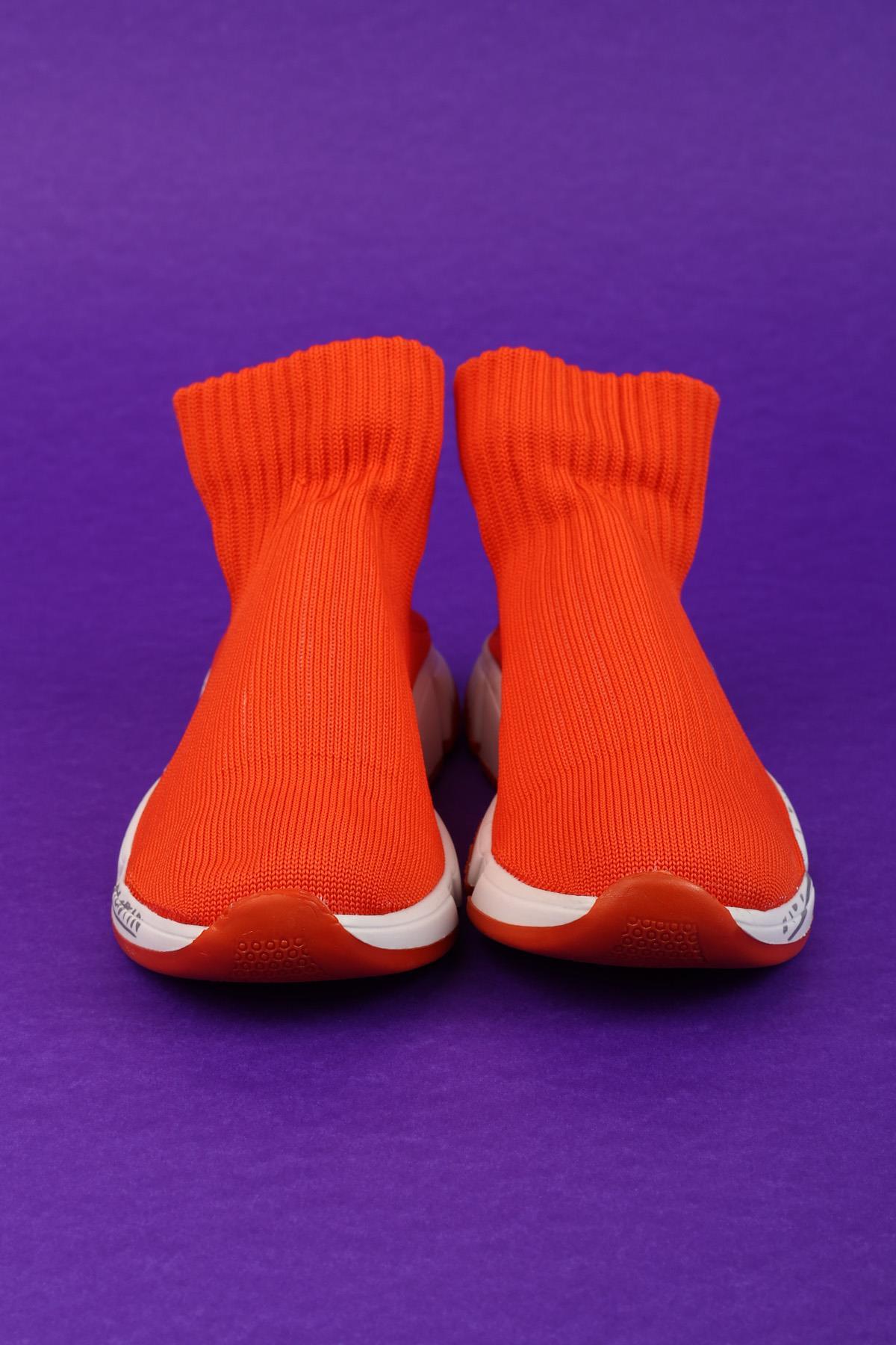 Katia&Bony Derby Socks Kıds Shoes Orange