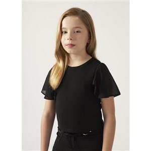 Kız Bebek Krem Tshirt-kısa Kol Basıc