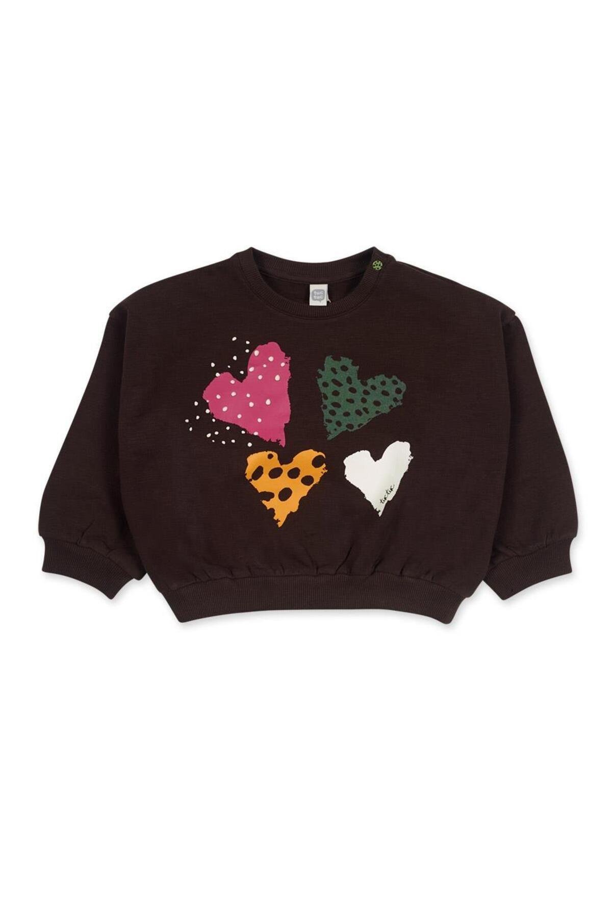 Kız Çocuk Siyah Sweatshirt