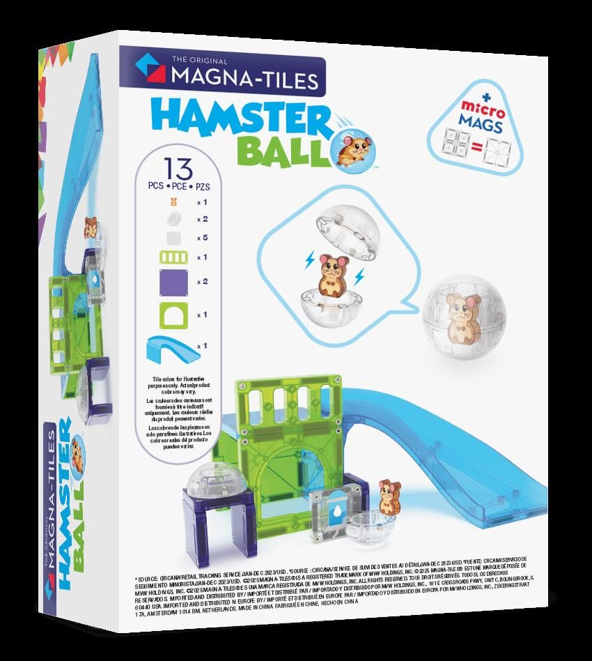 MAGNA-TILES® - Hamster Ball Manyetik Bloklar - 13 Parça