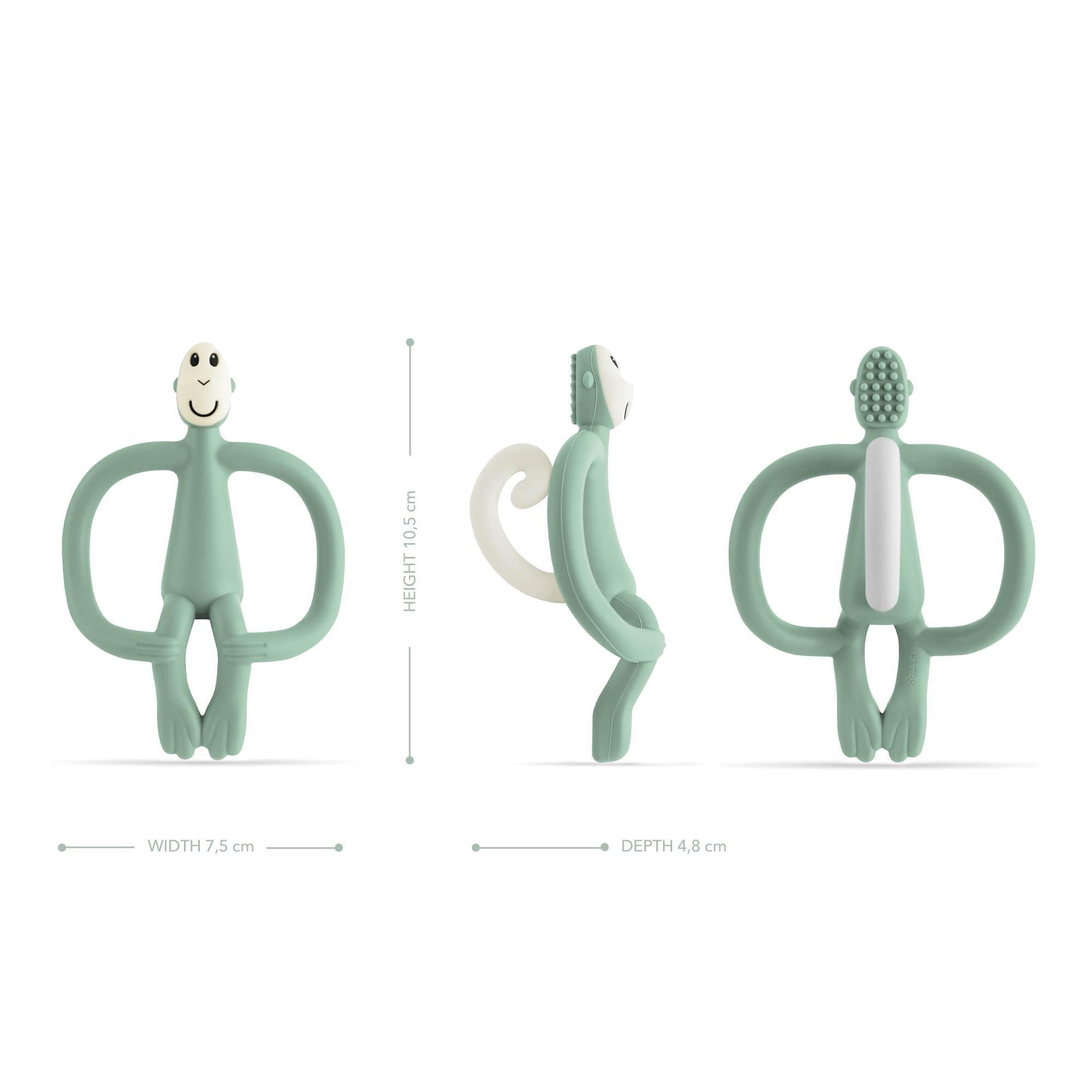 Matchstick Monkey Silikon Diş Kaşıyıcı/ Monkey (Yesil)