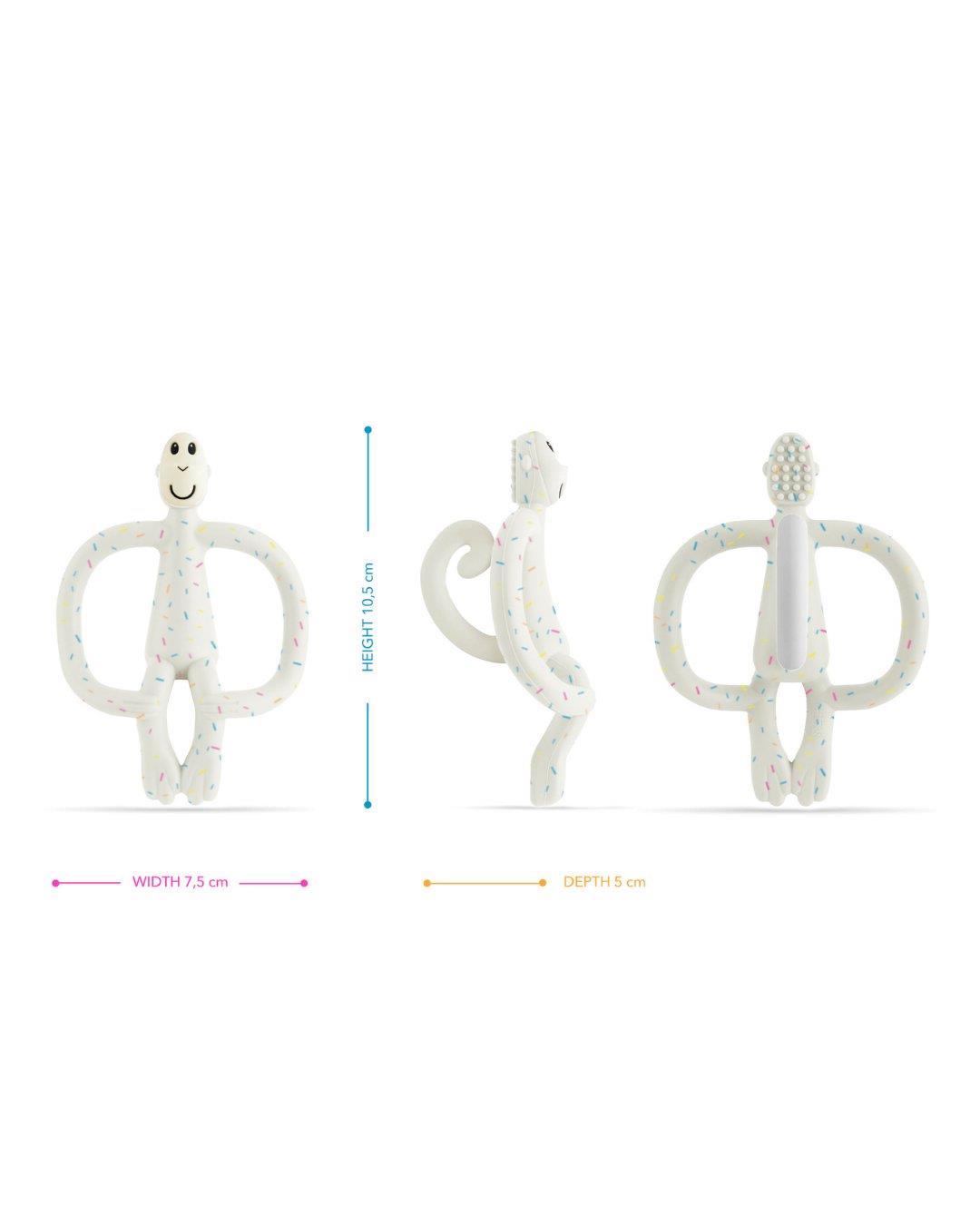 Matchstick Monkey Silikon Diş Kaşıyıcı / Monkey (Konfeti) * Limited Edition