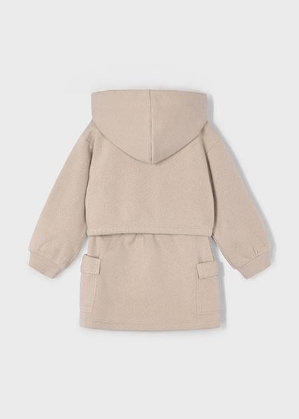 Mayoral Bej Kız Çocuk Kargo Etek ve Sweatshirt Takım 4935