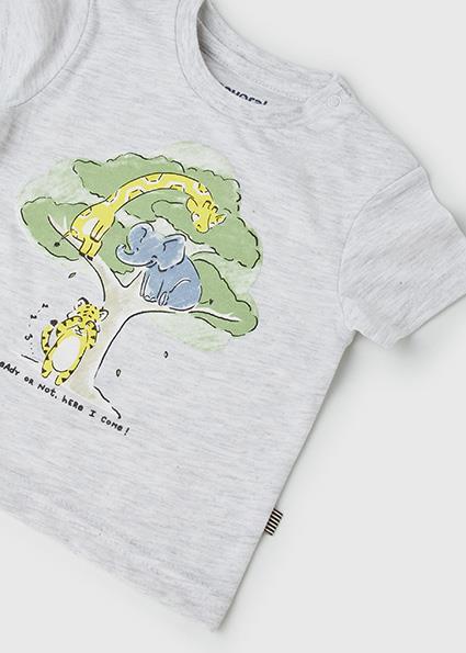 Mayoral Erkek Bebek Gri Tshirt-Kısa Kol 
