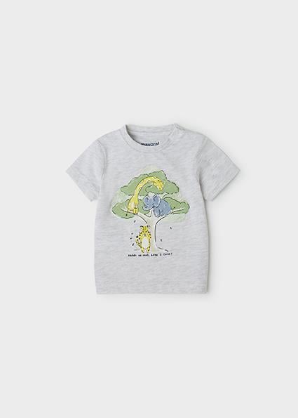 Mayoral Erkek Bebek Gri Tshirt-Kısa Kol 