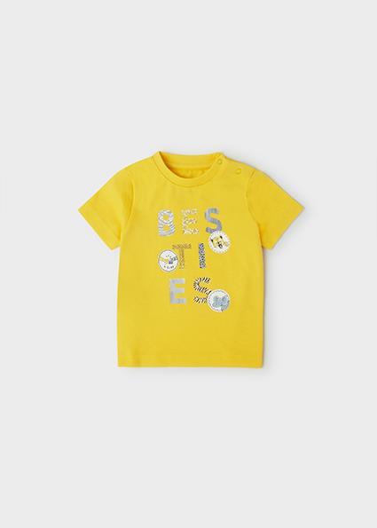 Mayoral Erkek Bebek Sarı Tshirt-Kısa Kol-'Bestıes' 