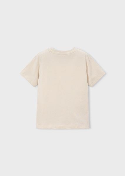 Mayoral Erkek Çocuk Baskılı T-shirt Bej - 03067