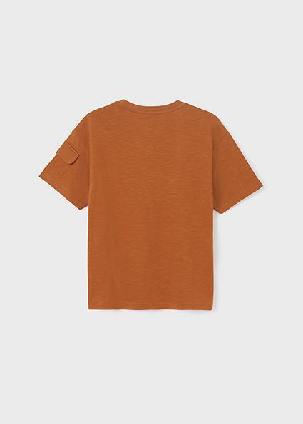 Mayoral Erkek Çocuk Bej Tshirt-Kısa Kol-Ceplı 
