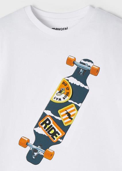 Mayoral Erkek Çocuk Beyaz Tshirt-Kısa Kol 