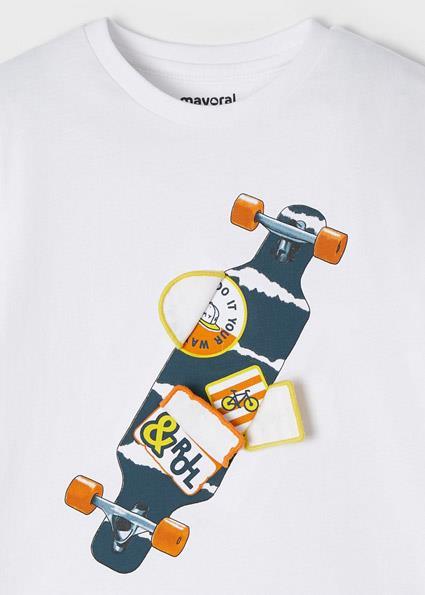 Mayoral Erkek Çocuk Beyaz Tshirt-Kısa Kol 