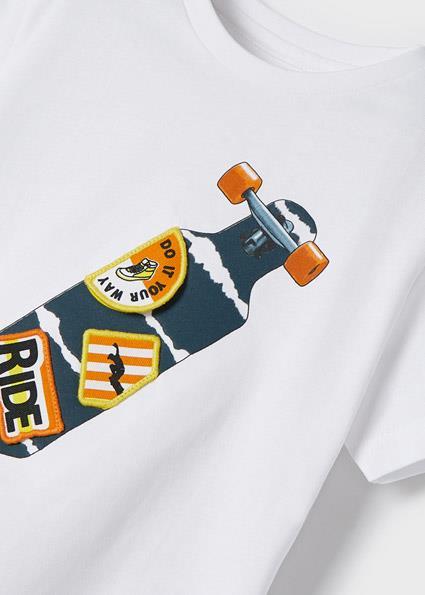 Mayoral Erkek Çocuk Beyaz Tshirt-Kısa Kol 