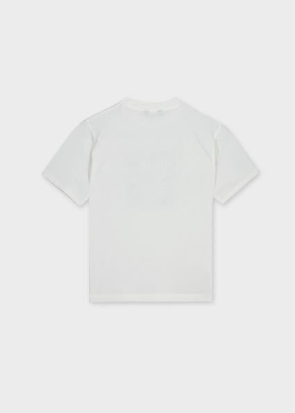 Mayoral Erkek Çocuk Kabartma Desenli  T-shirt Krem - 06031