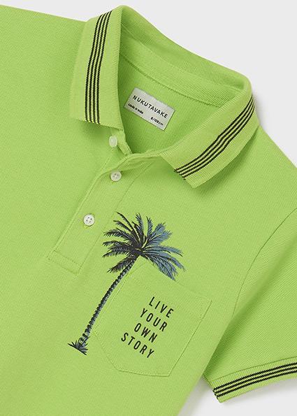 Mayoral Erkek Çocuk Kırmızı Tshirt-Polo-Kısa Kol-Baskılı 