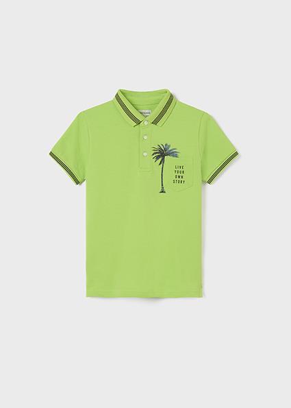 Mayoral Erkek Çocuk Kırmızı Tshirt-Polo-Kısa Kol-Baskılı 
