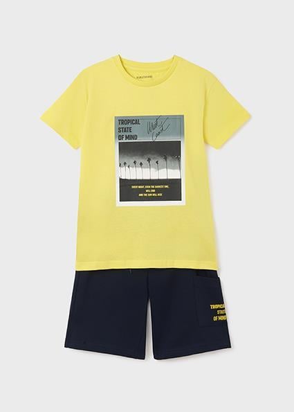 Mayoral Erkek Çocuk Lacivert Set-Şort Ve Tshirt-Örme 