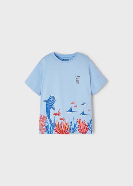 Mayoral Erkek Çocuk Mavi Tshirt-Kısa Kol 