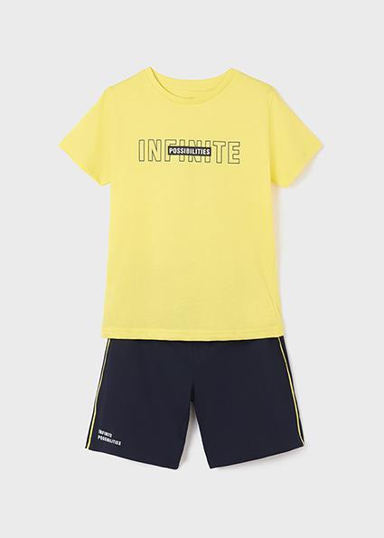Mayoral Erkek Çocuk Sarı Set-Şort Ve Tshirt-Örme 