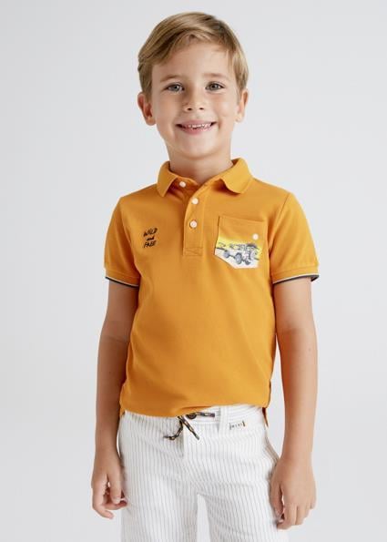 Mayoral Erkek Çocuk Turuncu Tshirt-Polo-Kısa Kol 
