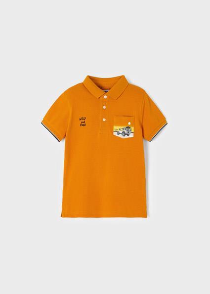 Mayoral Erkek Çocuk Turuncu Tshirt-Polo-Kısa Kol 