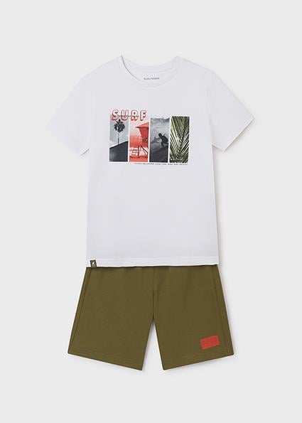 Mayoral Erkek Çocuk Yeşil Set-Şort Ve Tshirt-Örme 