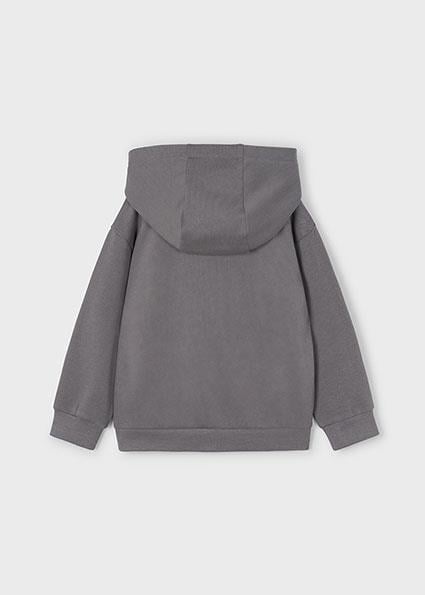 Mayoral Gri Erkek Çocuk Dinazor Baskılı Kapüşonlu Sweatshirt 4407