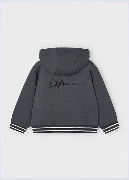 Mayoral Gri Erkek Çocuk Fermuarlı Sweatshirt 4427
