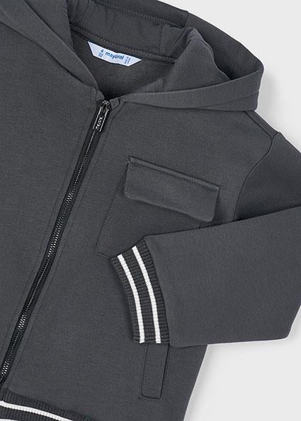 Mayoral Gri Erkek Çocuk Fermuarlı Sweatshirt 4427