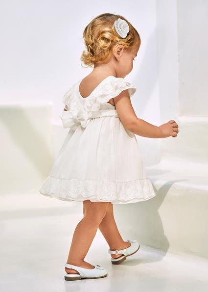 Mayoral Kız Bebek Beyaz Elbise 01903-051