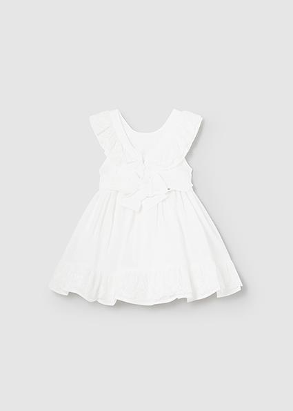 Mayoral Kız Bebek Beyaz Elbise 01903-051