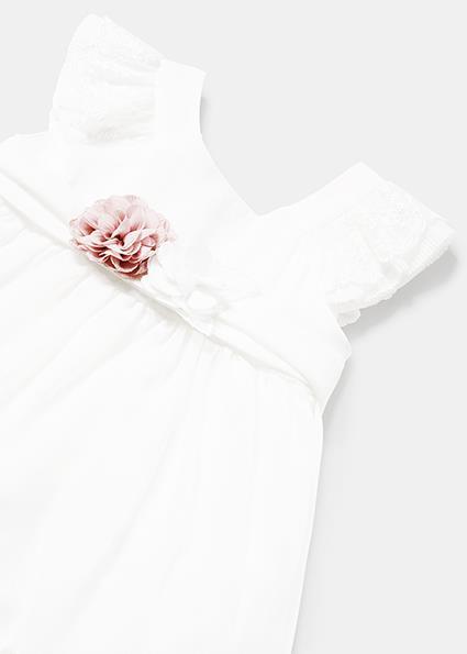 Mayoral Kız Bebek Beyaz Elbise 01903-051