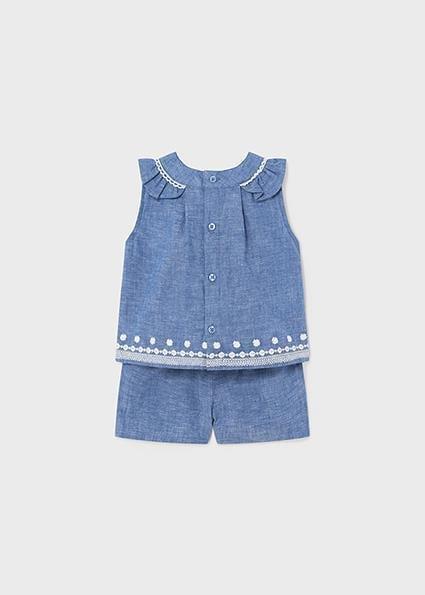 Mayoral Kız Bebek Mavi Bermuda Takım 01298