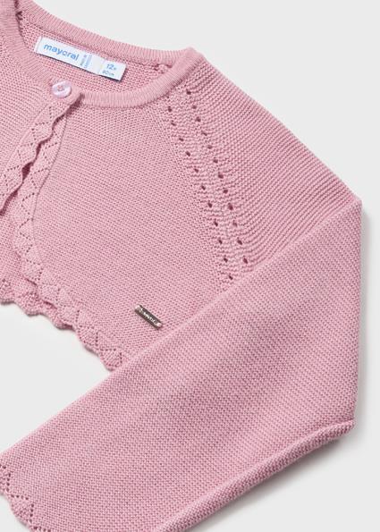Mayoral Kız Bebek Pembe Merserize Bolero 00306-050
