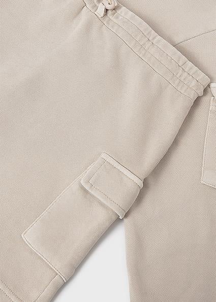 Mayoral Kız Çocuk Bej Sweatshirt ve Kargo Etek Takım 7917