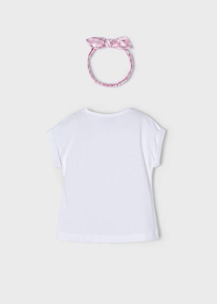 Mayoral Kız Çocuk Beyaz Tshirt-Kısa Kol 