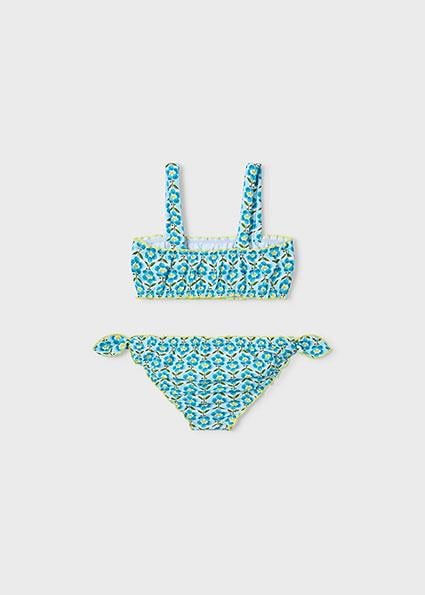 Mayoral Kız Çocuk Desenli Bikini Turkuaz - 03735