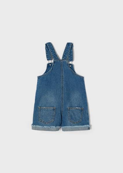 Mayoral Kız Çocuk Mavi Salopet-Denim Kısa 