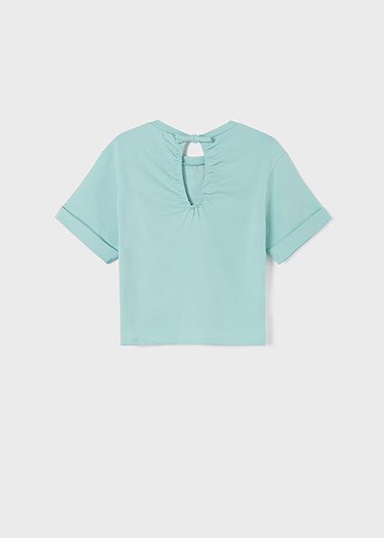 Mayoral Kız Çocuk Mavi Tshirt-Kısa Kol 