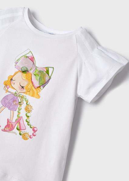 Mayoral Kız Çocuk Mor Tshirt-Kısa Kollu 