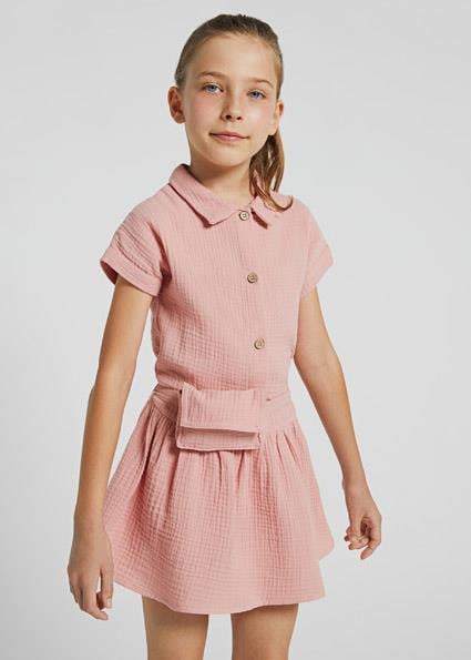 Mayoral Kız Çocuk Pembe Set-Elbise Ve Çanta 